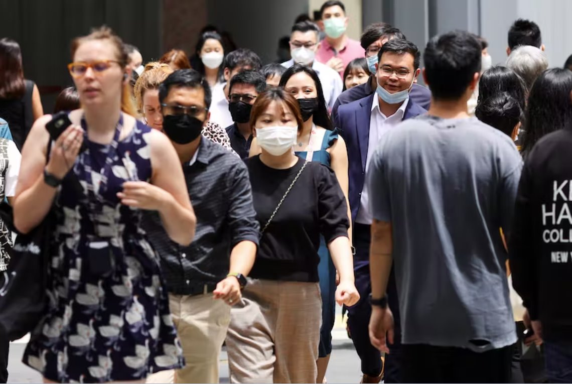 新加坡取消室內(nèi)戴口罩要求