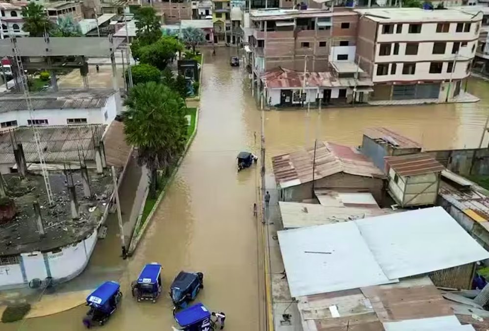 秘魯颶風(fēng)亞庫(Yaku)引發(fā)大洪水至少6人死亡