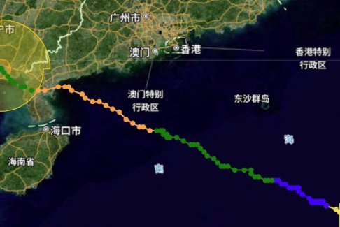 臺風泰利三次登陸廣西北海市