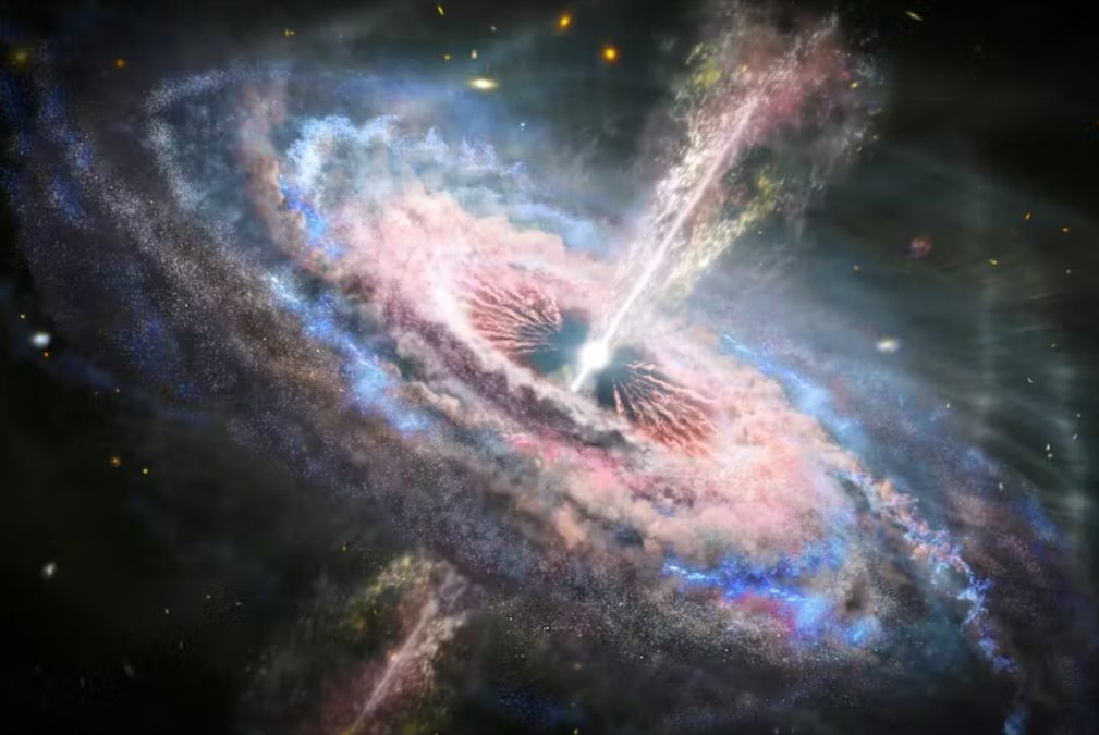 兇猛的黑洞揭示了早期宇宙的“時(shí)間膨脹”