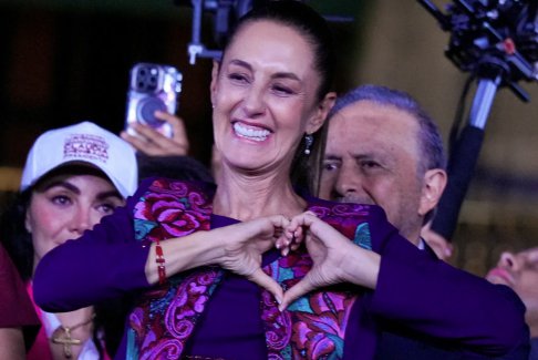 克勞迪婭·辛鮑姆當選墨西哥首位女總統(tǒng)