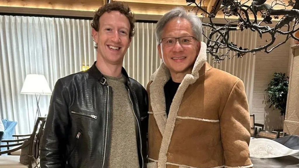馬克&middot;扎克伯格和黃仁勛在三月份交換了夾克